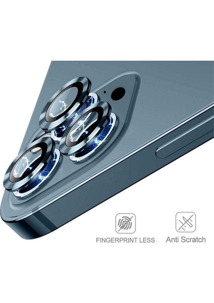 Apple iPhone 12 Pro Max Kamera Lensi Mercek Lensi Koruyucu Lacivert 3 Adet