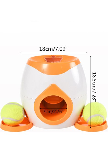 Interaktif Pet Ball Başlatıcı Oyuncak Köpek Tenis Yemek Ödül Makine Atıcı Kediler Için Yavaş Besleyici Yavru Köpek M (Yurt Dışından)