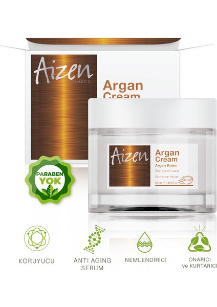 Argan Yağlı Cilt Bakım Kremi Argan Oily Skin Care Cream fiyatları