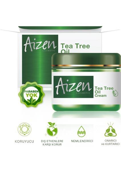 Çay Ağacı Yağlı Cilt Bakım Kremi Tea Tree Oily Skin Care Cream