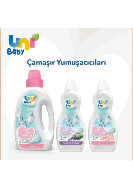 Uni Baby Konsantre Çamaşır Yumuşatıcı Pudra Kokulu 1200 ml x 2 Adet