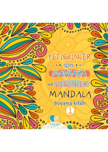 Yetişkinler Için 2 Adet Manzara ve Desenler Mandala Kitabı