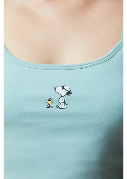 Snoopy Removable Padded Crop Atlet fiyatları