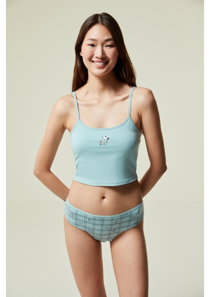 Snoopy Removable Padded Crop Atlet modelleri