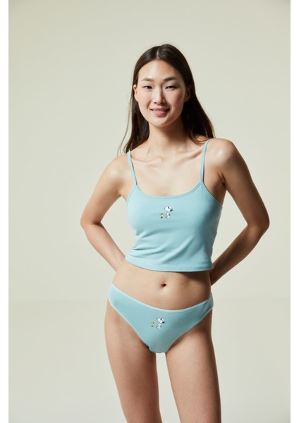 Snoopy Removable Padded Crop Atlet fırsatları