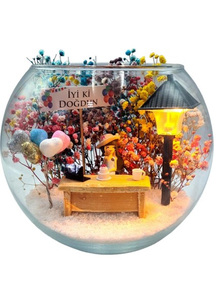 Teraryum Iyi Ki Doğdun Işıklı Sokak Lambalı (Esmer )