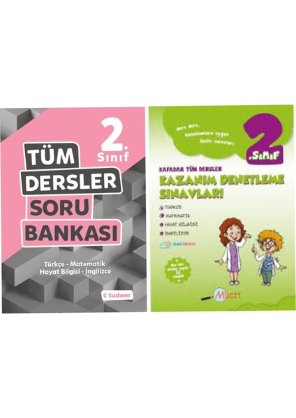 2. Sınıf Tüm Dersler Soru Bankası + Kazanım Denetleme Sınavları