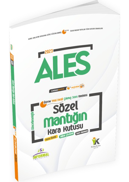 ALESin Kara Kutusu Sözel Set Konu Özetli Dijital Çözümlü Ösym Arşiv Çıkmış Soru Bankası