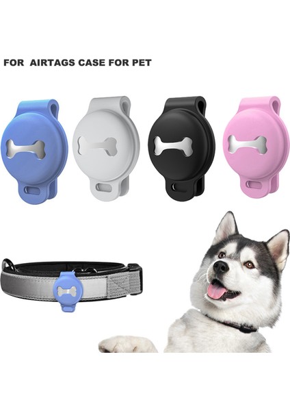 Airtag Köpek Yaka Tutucu Kapak Silikon Kedi Köpek Yakaları Kasa (Yurt Dışından) fiyatları