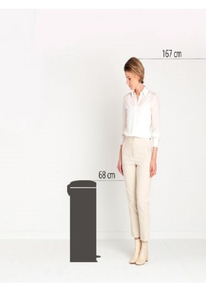 Newıcon White Pedallı Çöp Kutusu 30L indirimleri