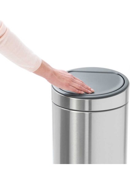 Dokunmatik Çöp Kovası Paslanmaz Çelik Brabantia Fpp Matt Steel New 10 Yıl Garantili 30 Lt. Parmak Izi Bırakmayan Çöp Kovası fırsatları