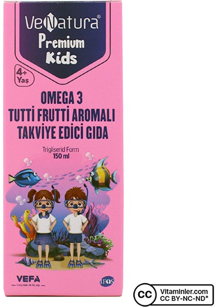 Premium Kids Omega 3 Şurup 150 Ml