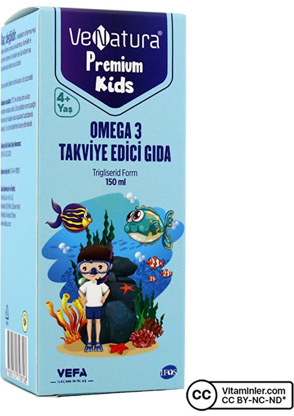 Premium Kids Omega 3 Şurup 150 Ml