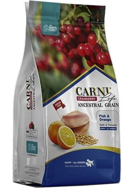 Life Carni Dog Puppy Balık/portakal Köpek Maması 12 kg