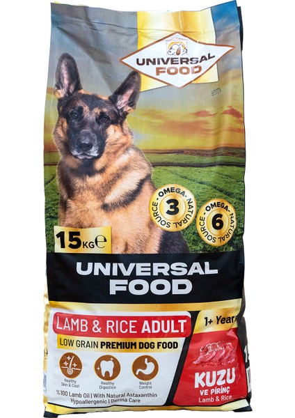 Düşük Tahıllı Premium Kuzu Etli Yetişkin Köpek Maması 15 Kg. %100 Kuzu Yağı Astaksantin içeren Hypoallergenic fiyatları