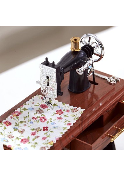 Vintage Mini Dikiş Makinesi Retro Dikiş Saati Müzik Kutusu (Yurt Dışından) indirimleri
