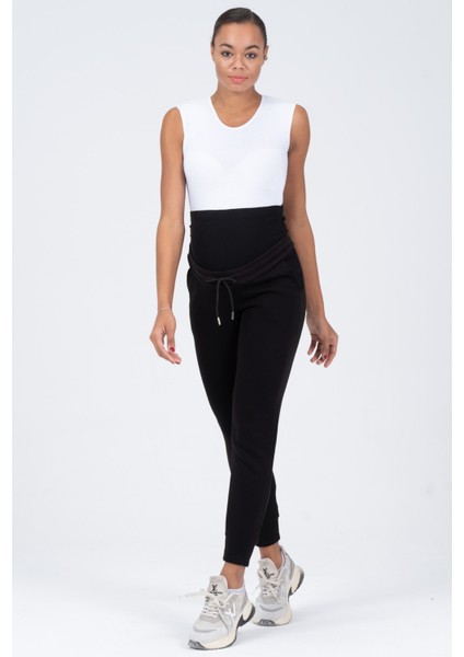 Hamile Esnek Karın Bantlı Termal Eşofman Altı Siyah fiyatları