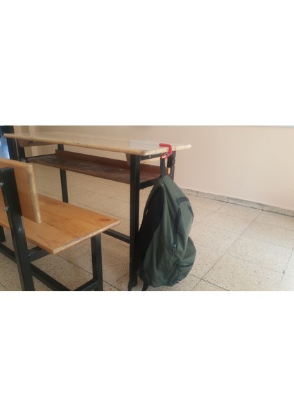 Okul Çanta Askısı 40 Adet Öğrenci Masa Yaylı Askısı Organizer Düzenleyici