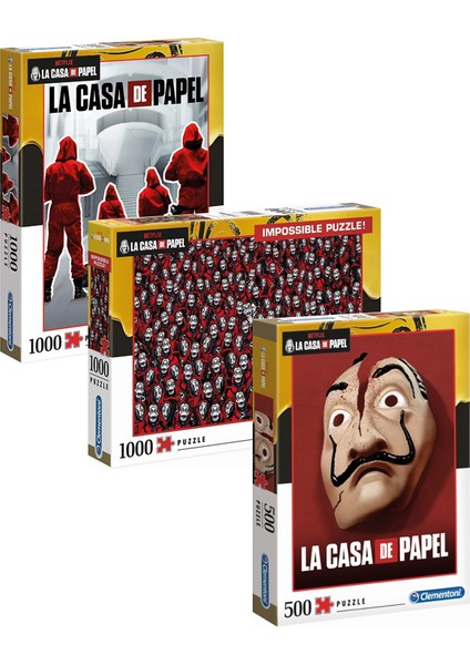 La Casa De Papel 3’lü Puzzle Seti (Clementoni)