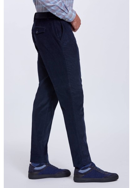 Lacivert Kadife Pantolon modelleri