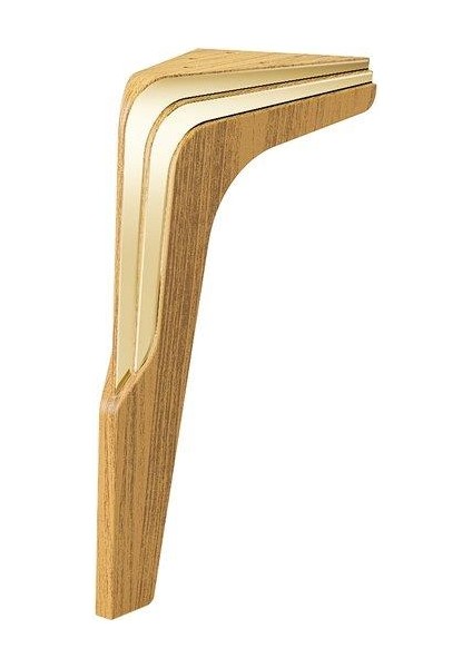 Smart Ayak 21CM Yerli Ceviz-Ahşap Plexi Bronz