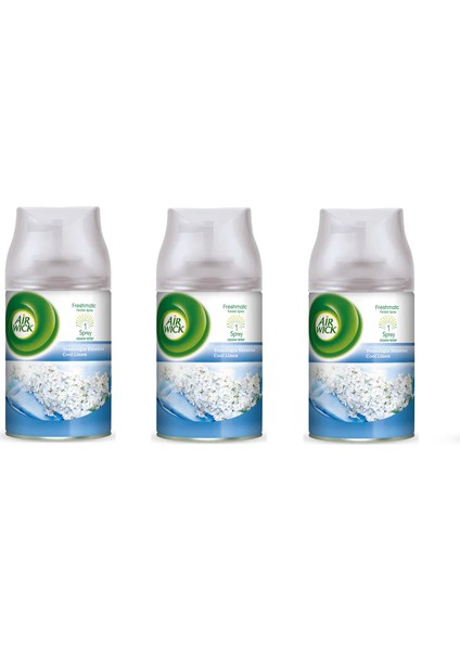 Oda Parfümü Cool Lınen - Temizliğin Esintisi 250 ml x 3 Adet