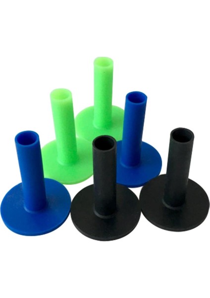 6 Kauçuk Golf Sürüş Menzili Tees Yeniden Kullanılabilir Golf Aksesuarları Dia. 55 x 75 mm. (Yurt Dışından)