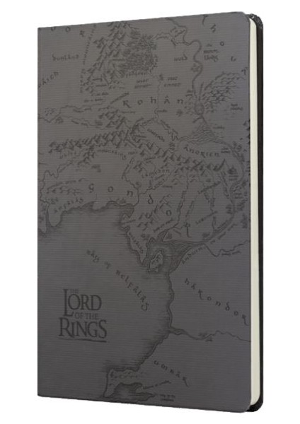 The Lord Of The Rings Orta Dünya Haritası Sert Kapak Butik Defter Siyah