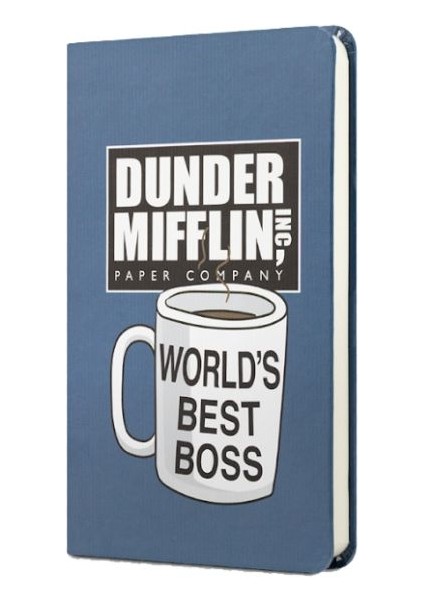 The Office Sert Kapak Mini Defter Worlds Best Boss K.mavi