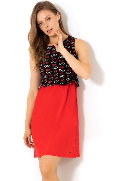 Kadın Kırmızı Gecelik modelleri