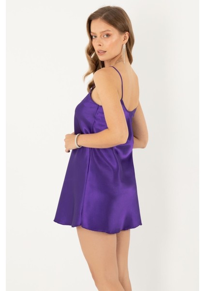 Ince Askılı Mini Saten Gecelik fiyatları