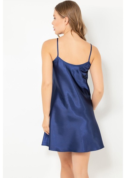 Ince Askılı Mini Saten Gecelik modelleri