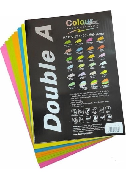 Office Mate Double A Fotokopı Kagıdı A4 Neon Green 25'li