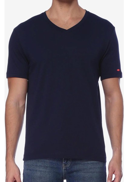 59521 Erkek Lacivert T-Shırt