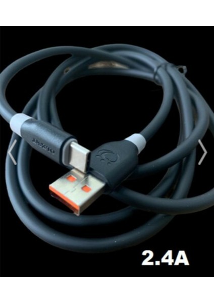 Siyah - Kaliteli Kalın 2.4A 2.4 Amper 1.5 Metre 1.5mt 1,5m Xiaomi Mi Type C Type-C USB Data Şarj Şarz Kablo fiyatları