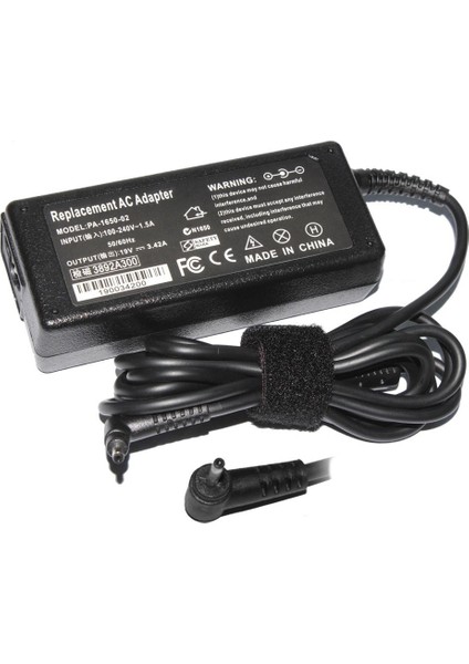 Acer Swift 1 SF114-31 , Swift 3 SF314-51 Uyumlu Muadil Ürün 2 Yıl Ithalatçı Firma Garantili Laptop Notebook Adaptör Şarj 2.37 Ile Uyumlu 19 Volt 3.42 Amper 3.0mm 1.1mm