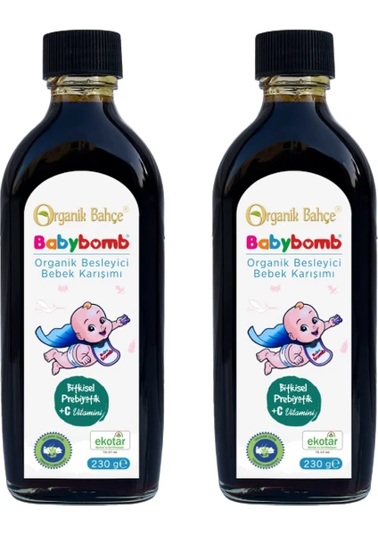 Organik Bahçe Babybomb ( Besleyici Bebek Şurubu) 230 gr x 2