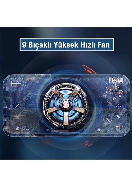 Mıknatıslı Radyatörlü Kablolu Telefon Soğutma Fanı, 9 Bıçaklı Ultra Hızlı Telefon Soğutucu modelleri