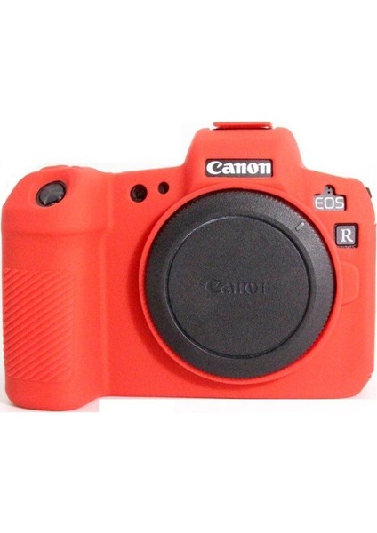 Canon R Silikon Koruma Kılıfı - Kırmızı
