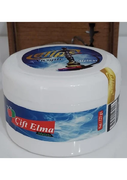 Elips Özel Ahşap Kutulu Çift Elma Anason Aromalı Nargilemelası 125 Gram