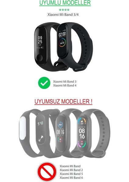 Xiaomi Mi Band 4 ve 3 Uyumlu Kordon Kayış Silikon Turuncu indirimleri