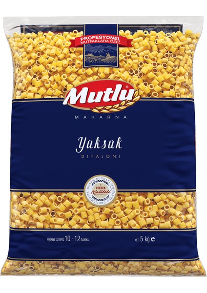 Mutlu Yüksük Dökme Makarna 5 kg