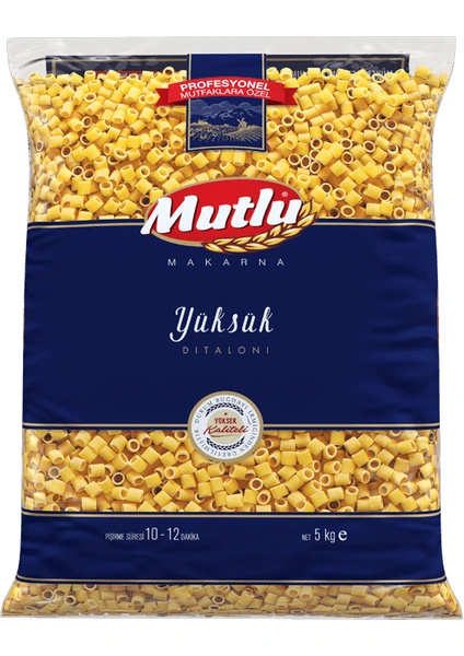 Mutlu Makarna Mutlu Yüksük Dökme Makarna 5 kg