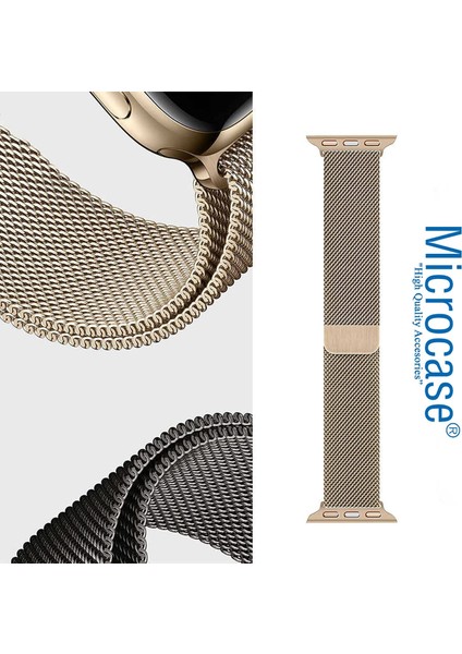 Apple Watch Uyumlu 42 - 44 mm Için Metal Mıknatıslı Kordon Kayış M-L Ky6 Siyah indirimleri