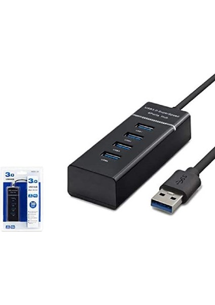 Ata Elektronik USB 3.0  - 4lü Dörtlü 4 Port Hub Çoklayıcı Çoğaltıcı Hub Hap