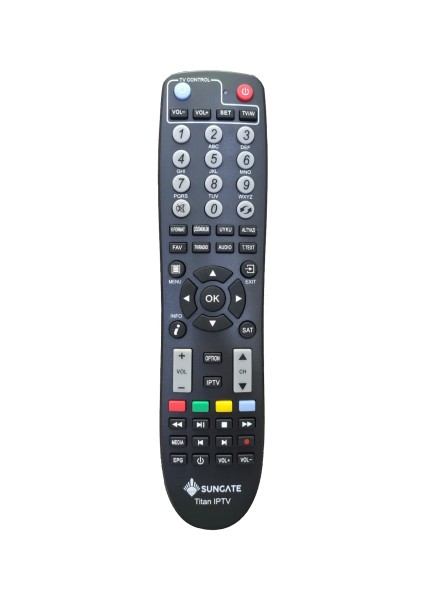 Orjinal Sungate Titan Yeni Üretim Iptv Uydu Alıcı Kumandası + Akıllı Kumanda Orj. Ürün