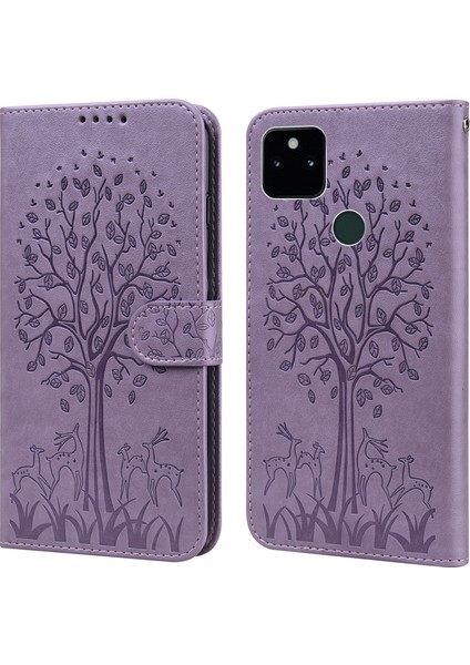 Google Pixel 5A Için Telefon Kılıfı - Mor (Yurt Dışından)