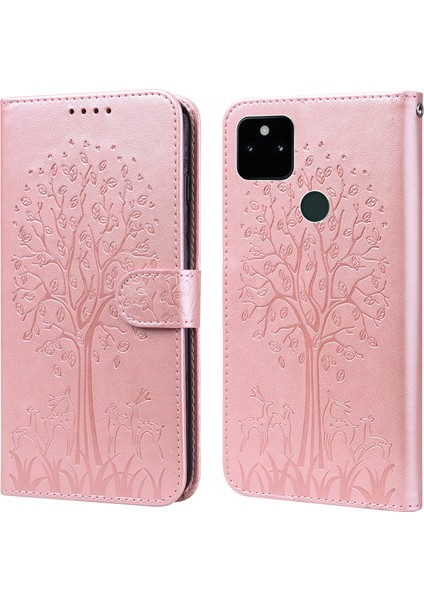 Google Pixel 5A Için Telefon Kılıfı - Pembe (Yurt Dışından)