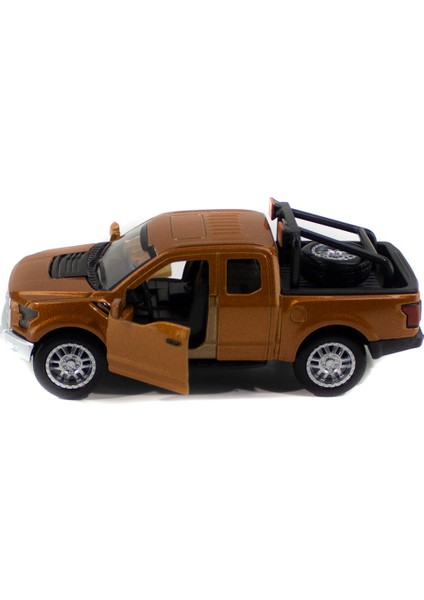 Metal Ford Ranger Pikap Çek Bırak Işıklı Kahverengi 12 cm modelleri