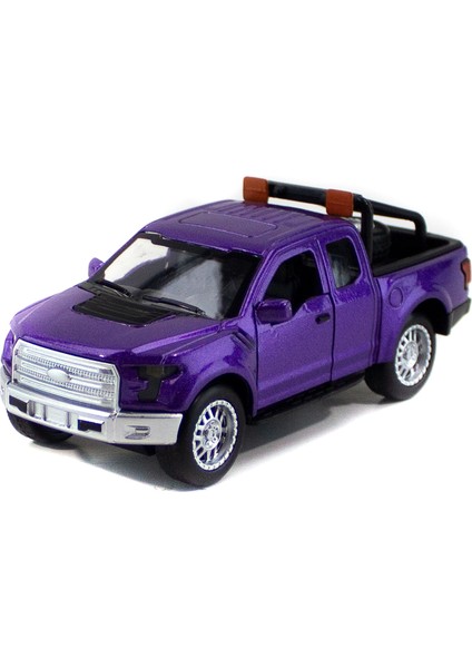 Metal Ford Ranger Pikap Çek Bırak Işıklı Mor 12 cm